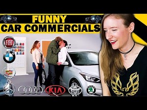 American Girl Reacts to 10 Funny Badass Car Commercials | Girl Auto Advertisement Reaction 2022