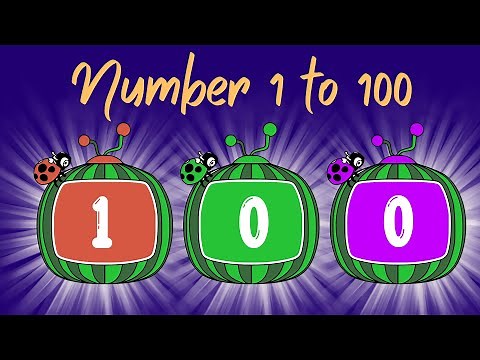 1 to 100 Numbers Song 2025 | Fun Counting Numbers for Kids | Cocomelon-Inspired Preschool