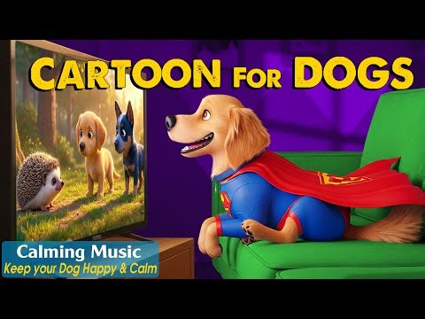 Dog Cartoon: All-Day Anti-Boredom Videos for Dogs Home Alone – Relaxing Dog TV & Dog Calming Music