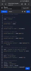 Python Strings basics explained simply for beginners 🐍💻#Python #Coding #LearnPython #CodeWithRehaan