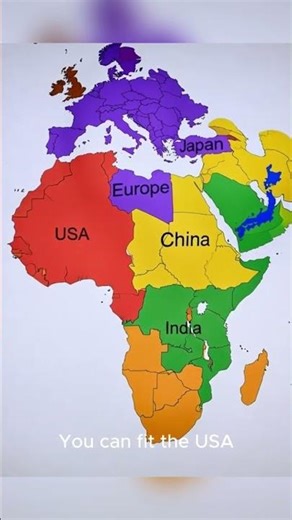Africa Is WAY Bigger Than You Think #facts #truthmatters #africa #shorts