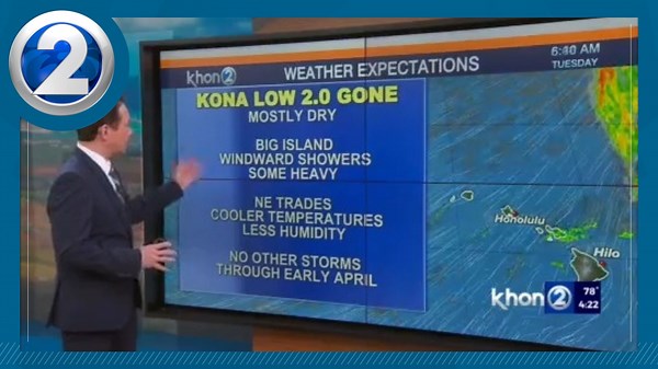 Hawaii Weather: Sunshine and trade winds return, heavy rain still over windward Big Island