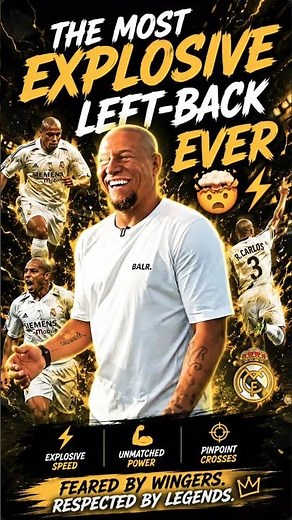 The Most Explosive Left-Back Ever #footballshorts #football #robertocarlos #soccer #footballlegend