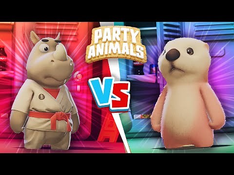 Gang Beasts But With CUTE Animals! - Husband vs Wife