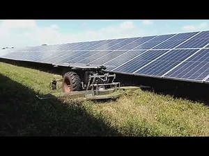 Autonomous mowing in utility solar installation, 12ft wide deck