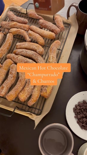 Making Delicious Champurrado and Homemade Churros