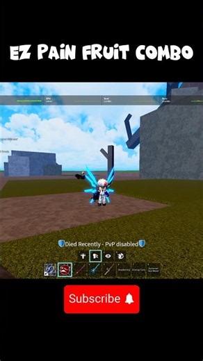 Ez Pain fruit combo blox fruit for beginners. #roblox #bloxfruits #bloxfruit
