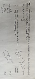 Q7 (a) Biochemical reactors provide solutions to human problems... | Filo