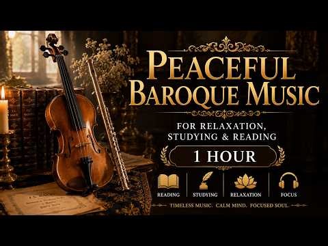 Peaceful Baroque Music for Relaxation, Studying & Reading ⭐| 1 HOUR