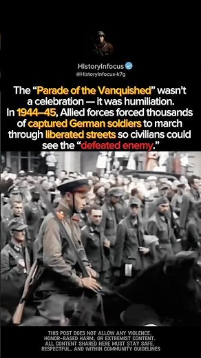 The Parade of the Vanquished: When the Conquerors Became the Broken #shorts #history #historyshorts
