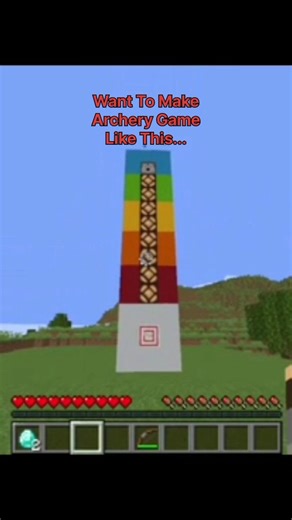 “Hit the Target = FREE DIAMOND?! 😱 Minecraft Archery Machine”