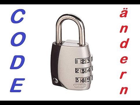 Change combination lock code Abus Jet Set 155, reset padlock.