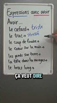 Do you know these expressions with "avoir"? If so, you're at a B2-C1 level!