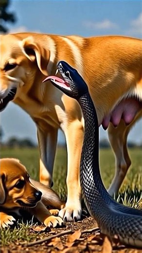 Puppy Saves His Mother After Snake Bite 🐍💔 | Emotional Story