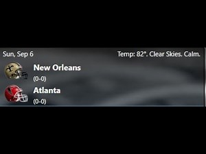 1981 NFL Season Simulation | Week 1 Saints vs. Falcons (Second and Ten)