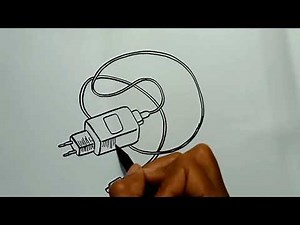 How to Draw Phone Charger in Easy Steps