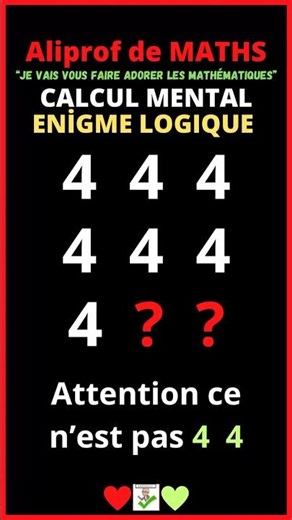 🤔 Énigme logique.