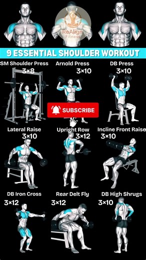 9 Essential Shoulder Exercises for Massive Growth 🏔️