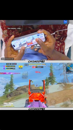 Two Finger Gyroscope Aim with AK117 Dazzling Rhythm 🎯 #codm #codmobile #callofdutymobile