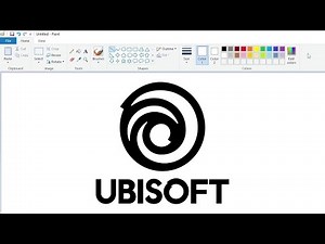 How to draw the Ubisoft logo using MS Paint | How to draw on your computer