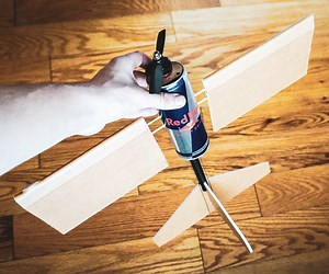 An RC Plane Made From a Red Bull