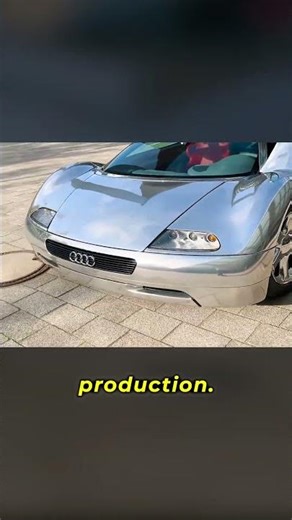 The Polished Metal Supercar. Audi Avus Quattro. A concept car built from polished aluminum.