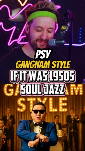 PSY - Gangnam Style if it was 1950's Soul Jazz 😂 ⁠ watch me LIVE 🥁-> twitch.tv/sethdrums⁠ ⁠ #drums #fyp #ai #gangnamstyle #throwback | SethDrums