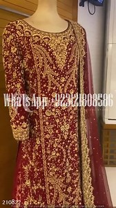 Style; #Bridal #farshisharara Color: redidsh #maroon Code: RB 161...