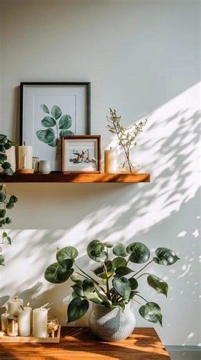 “Tiny Room Makeover: This Floating Shelf Makes Any Wall Look Designer! 😍”