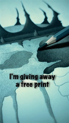 Undead King in charcoal print giveaway