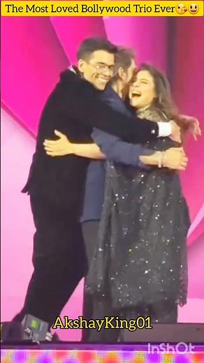 The Cutest Hug Between Kajol, Shah Rukh 😘💖 & Karan Johar 🤗❤️ | Heartwarming Bollywood Moment