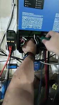 Installing the modified 50 amp RV cable as ac power in for the inverter