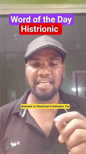 Histrionic = Overdramatic? 🤯 Vocabulary Boost!