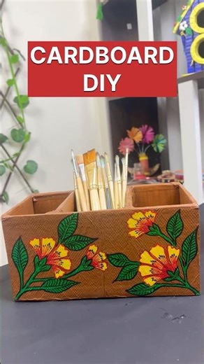 Waste cardboard storage box idea 💥 DIY craft