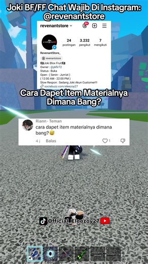 Tempat Mendapatkan Materials Untuk God Human di Blox Fruits