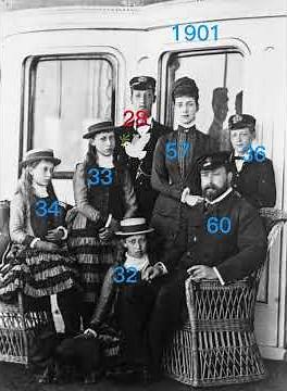 King Edward VII & Queen Alexandra with their 5 children