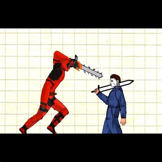 How to Animate. Deadpool vs Michael.. [ Drawing Cartoons 2 ] #dc2