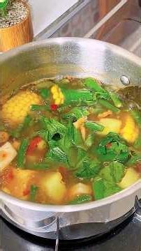 Nothing beats eating sayur asem with salted fish...