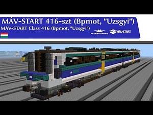Minecraft MÁV-START 416 Bpmot/"Uzsgyi" tutorial