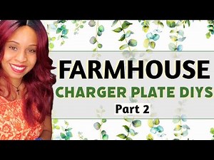 Dollar Tree charger plate DIY decor ideas | Farmhouse Decorating Ideas 2024