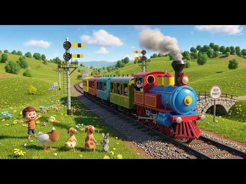 Choo Choo Train Fun Song | Colorful Train Adventure for Kids | Nursery Rhymes & Kids Songs