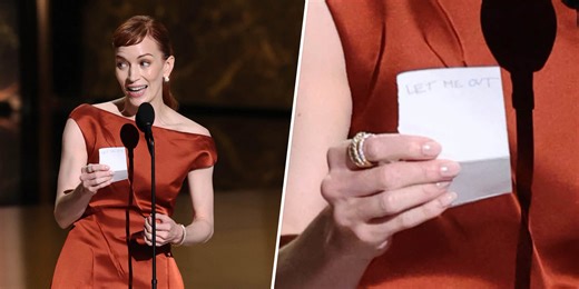Why Britt Lower Wrote 'Let Me Out' On the Back of Her Emmys Acceptance Speech