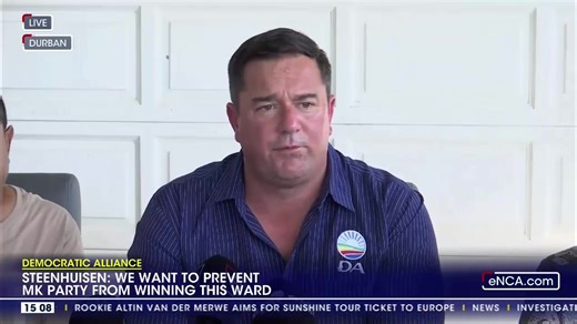[LIVE NOW 🔴] DA leader John Steenhuisen is in Phoenix, KwaZulu-Natal, to campaign ahead of a by-election. Steenhuisen will also have national matters on his mind, as the national budget has returned the government of national unity to shaky ground. Tune in to #eNCA #DStv403 | eNCAnews