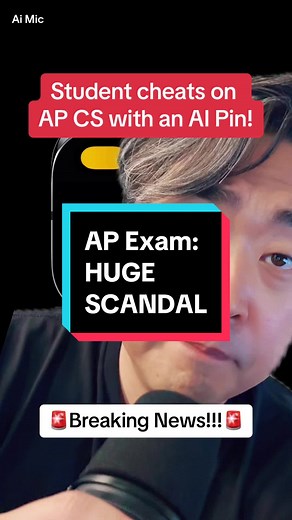 Student cheats on AP with AI… #apexam #apexams #apcs #ap #college #highschool #collegetok #collegeadmissions #collegebound #ryanchoice #greenscreen