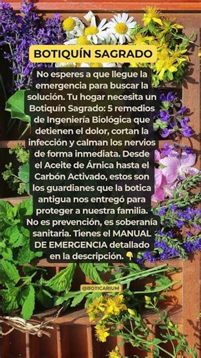 BOTIQUÍN NATURAL EMERGENCIA 🌿 ¡5 Remedios que SALVAN VIDAS en Casa!
