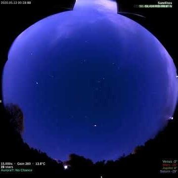 2026-05-12 Night Sky Light Painting | Star Trails & Meteors Over Teesside (4K)