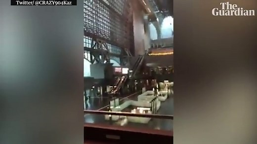 Typhoon Jebi: Japan hit by strongest storm for 25 years