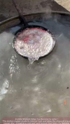 Liquid Copper Cools and Takes Shape, Witnessing the Birth of a New Casting!