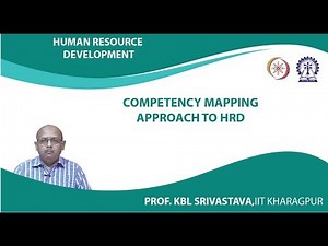 Lecture 36 : Competency Mapping Approach to HRD