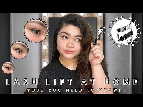 Eyelash comb Curler Tutorial / Lash Lift at home - You Need To Know / Shopee